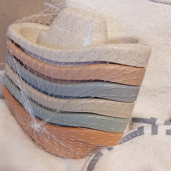 👶BAMBOO HOODED bath towel, washcloth, wash mitt & boats gift box - Picture 5 of 6